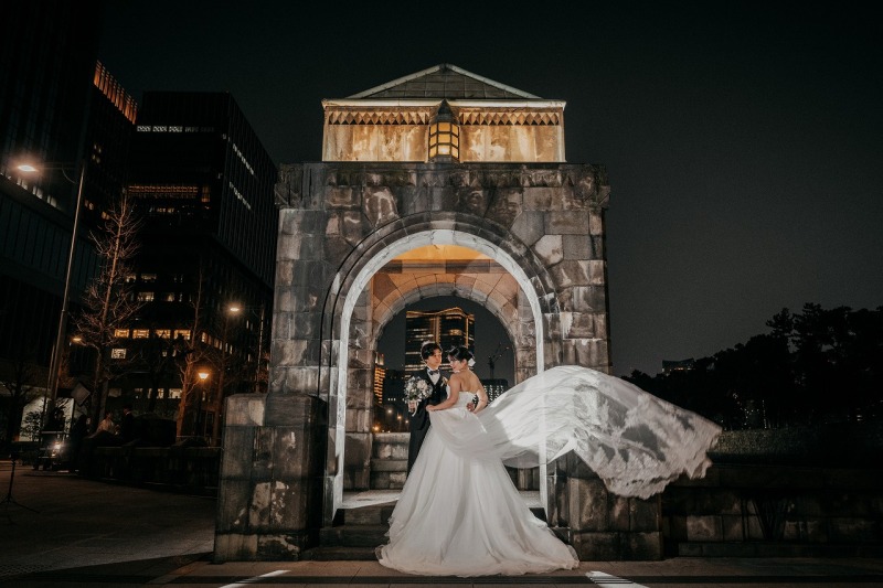 定番の和田倉門にてべールショット