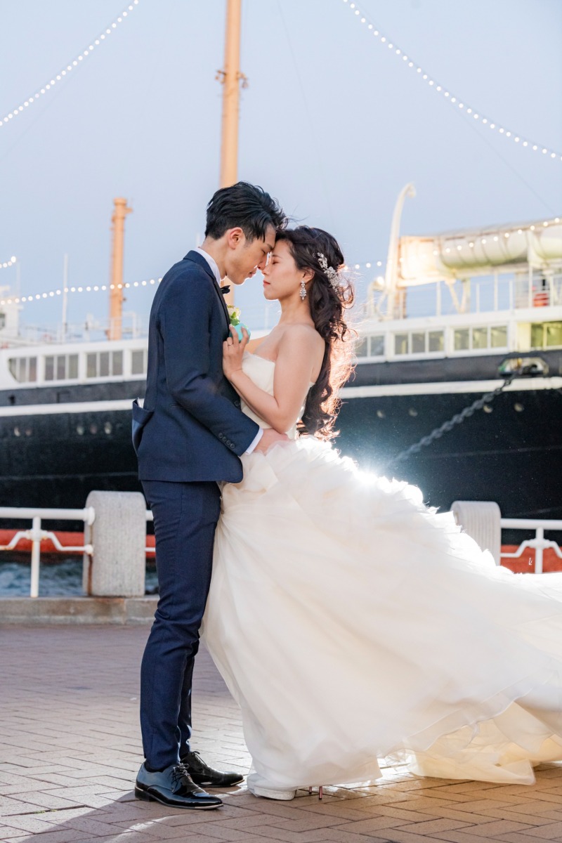 氷川丸でおでここつん♡