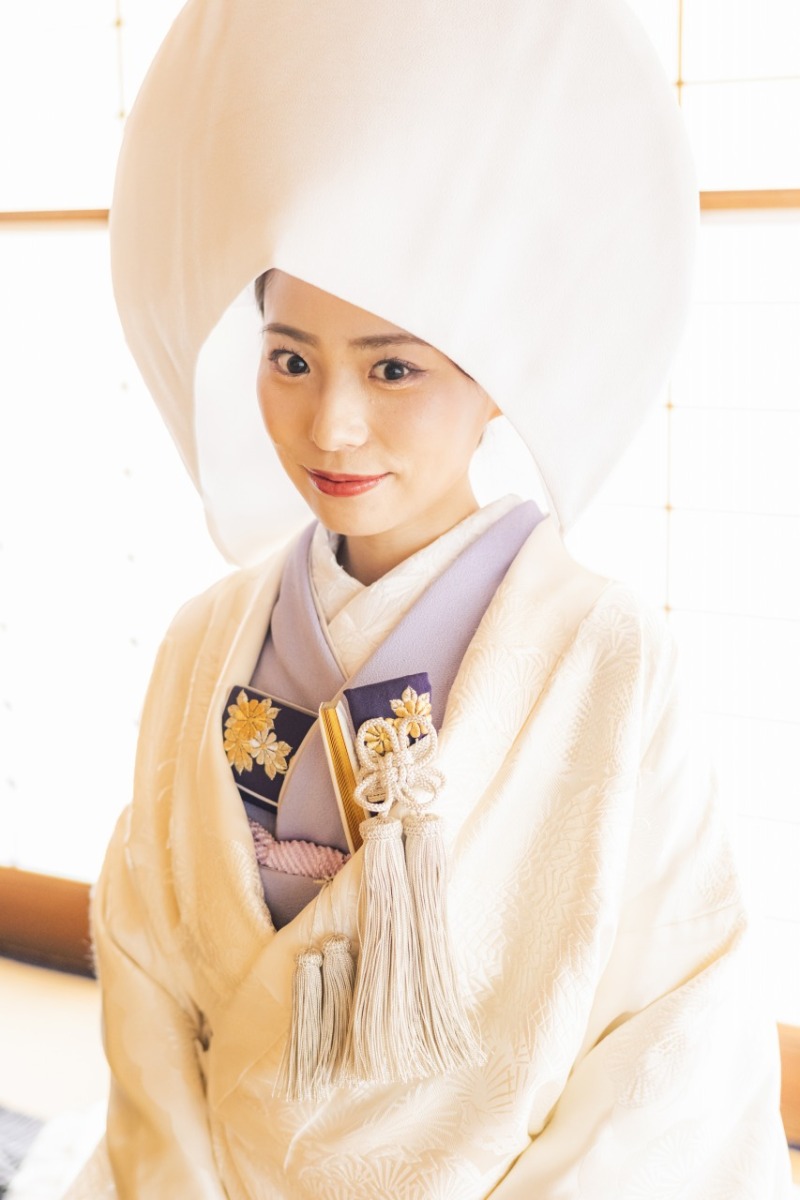 白無垢に綿帽子を合わせた花嫁姿も残していきたい♡
