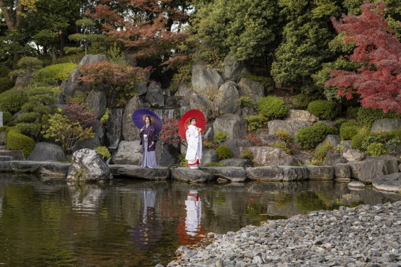紅葉で叶えるフォトウエディング