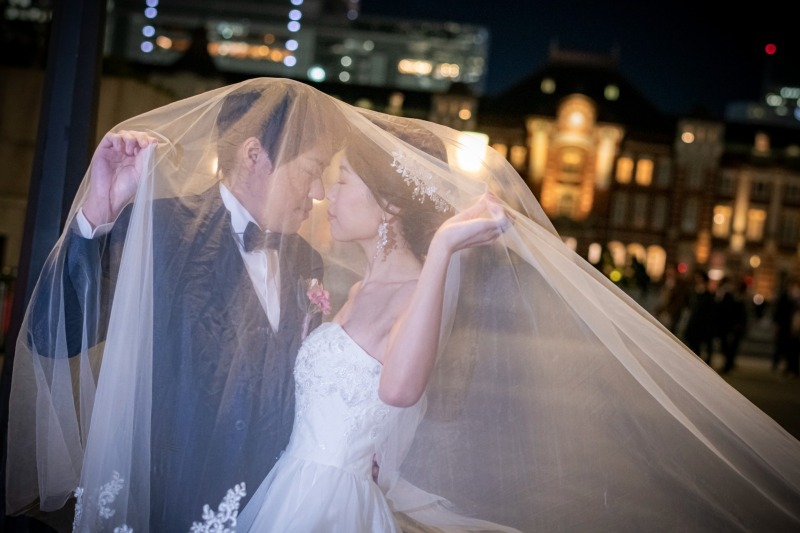 包まれるベールショット♡