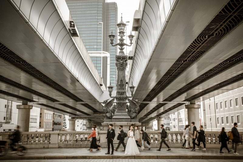日本橋の王道ロケーションを周遊できる前撮り撮影♪