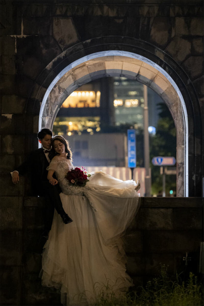 おふたりで寄り添って