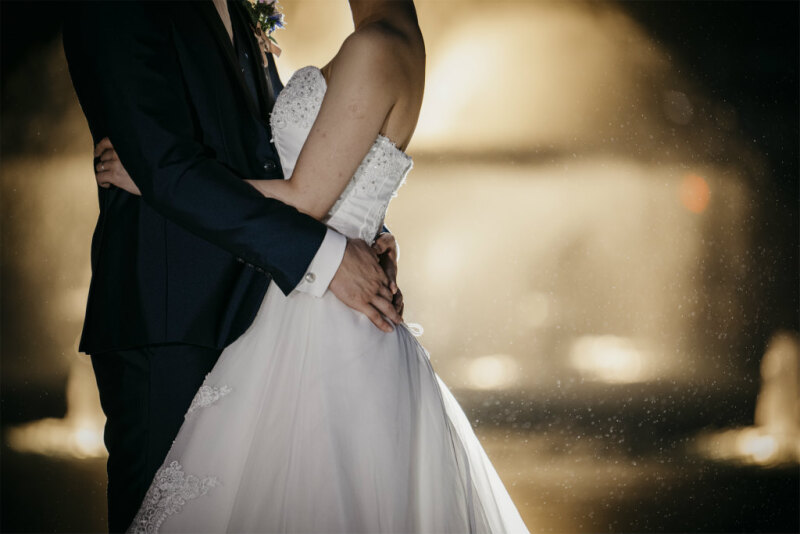 お顔を写さないドラマチックな一枚