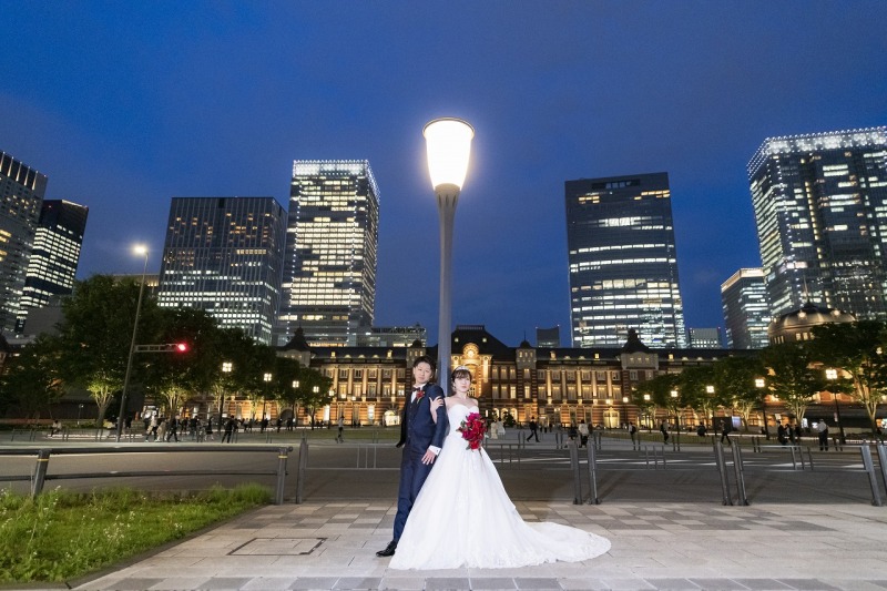 ビルに囲まれて☆