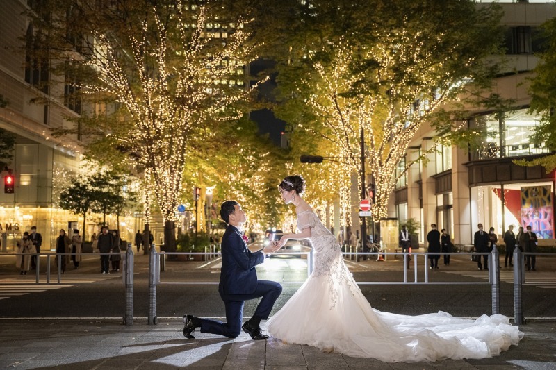 イルミネーションとプロポーズショット☆