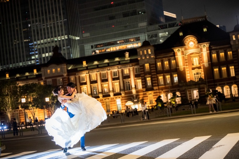 お姫様抱っこで歩きながら