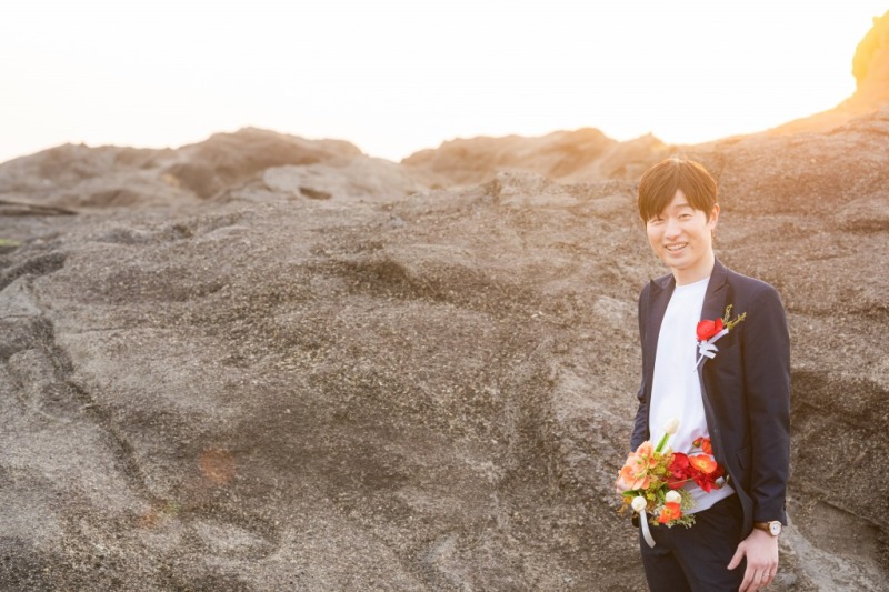 ご新郎様のソロショット