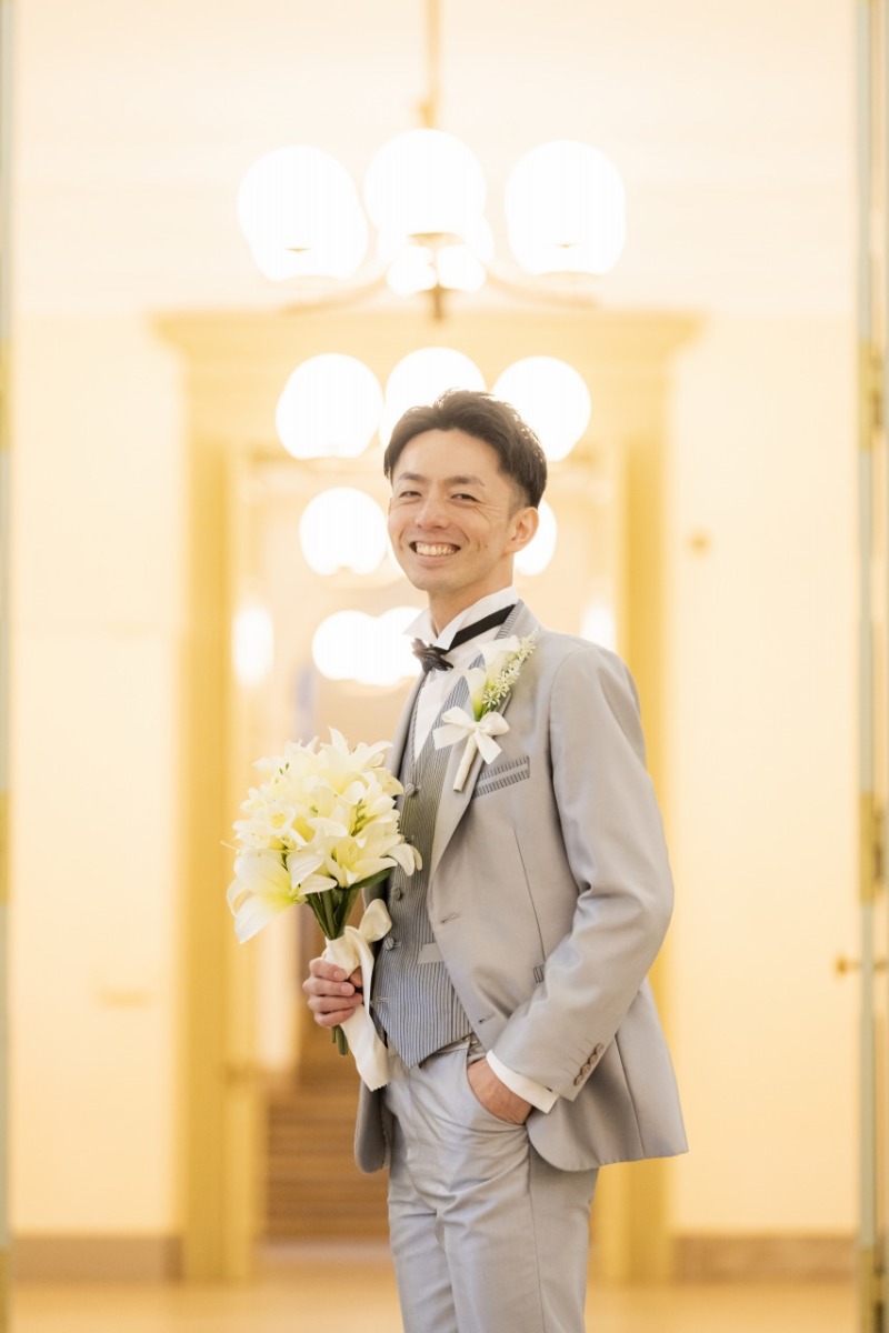 爽やかなご新郎様！