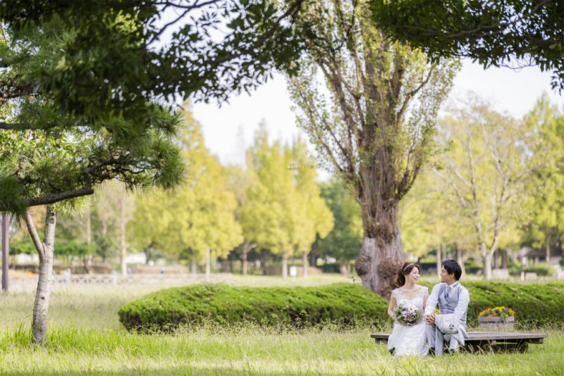 公園デート中のおふたり♡