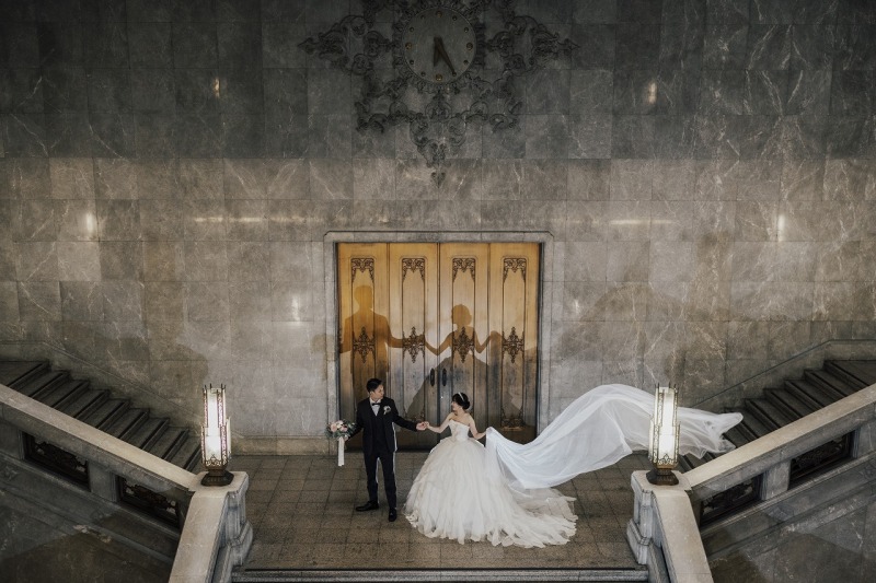 ベールを使って印象的に☆