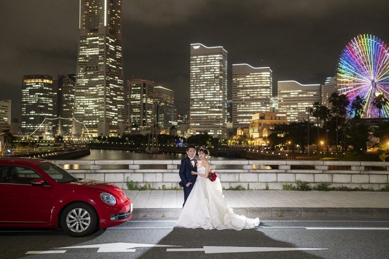 万国橋でお車と一緒に♡