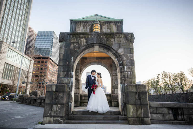 和田倉門で王道ショット