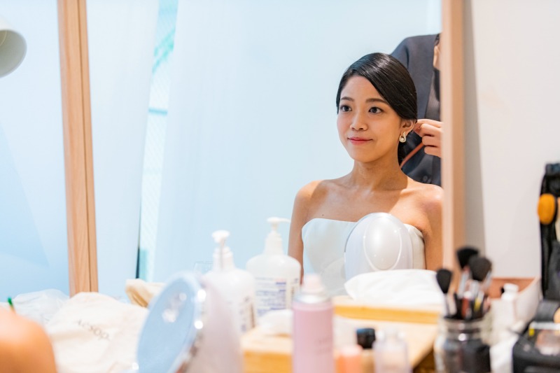 お仕度ショット