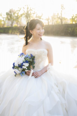 西日の温かい光を活かしたお写真…♡