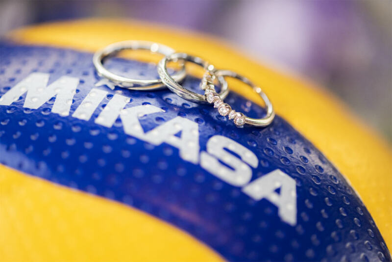 バレーボールと心も弾むお小物ショット!