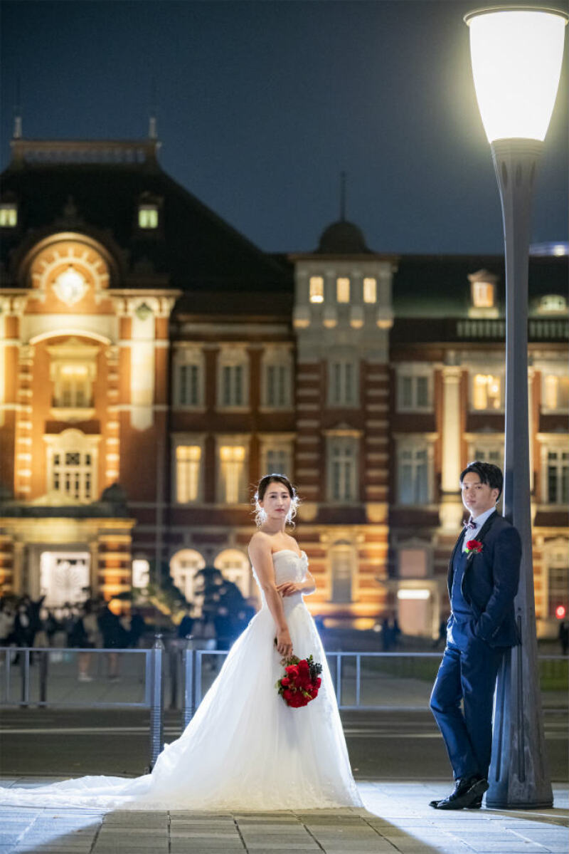 東京駅で映画のワンシーンのように♪