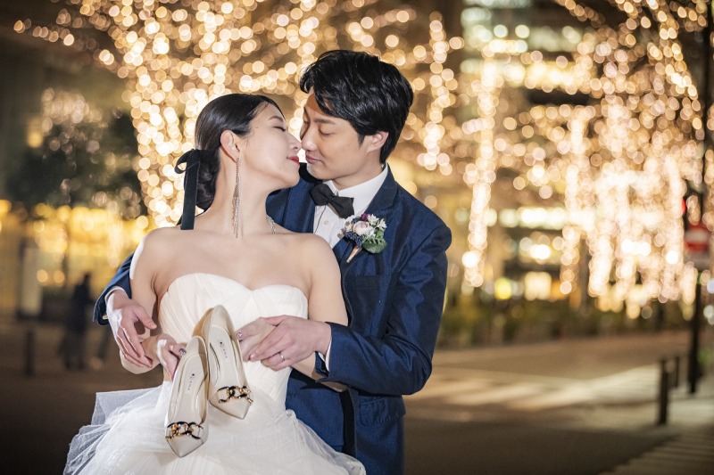 キラキラな街と靴♡