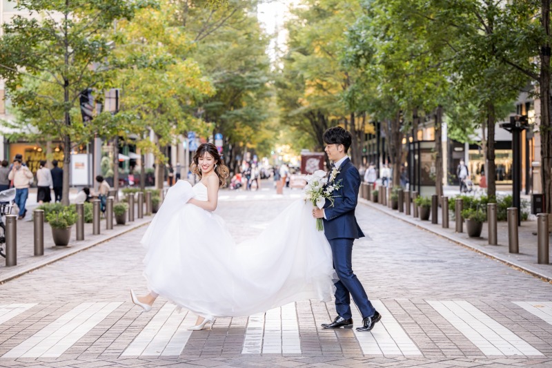 軽快なウォーキングショット♪