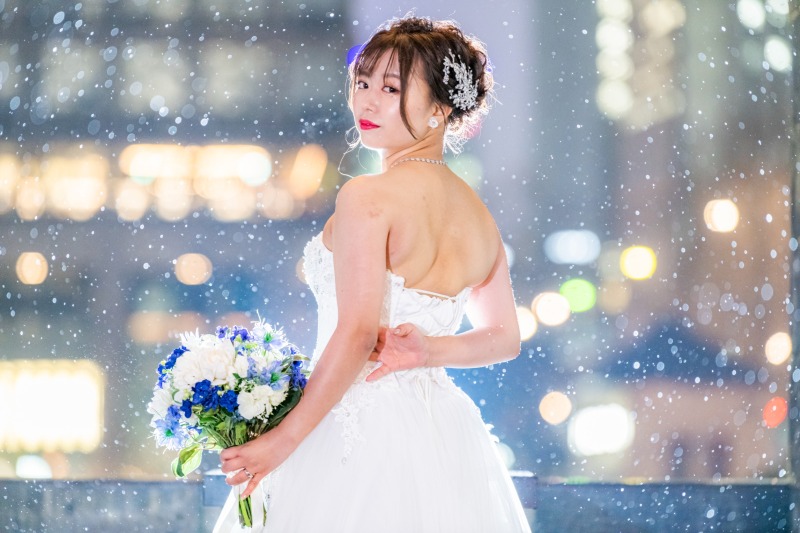 降りしきる雨は星のよう