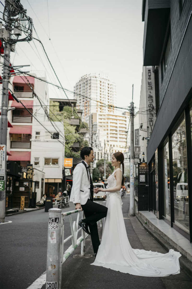 澁谷の町からカジュアルなウェディングフォトを
