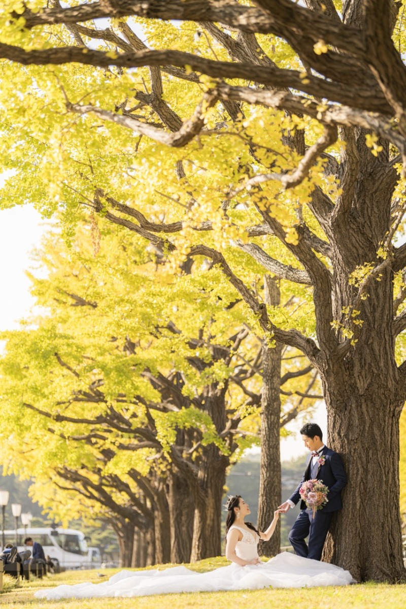 14:00~ 行幸通りの紅葉とおふたり♡