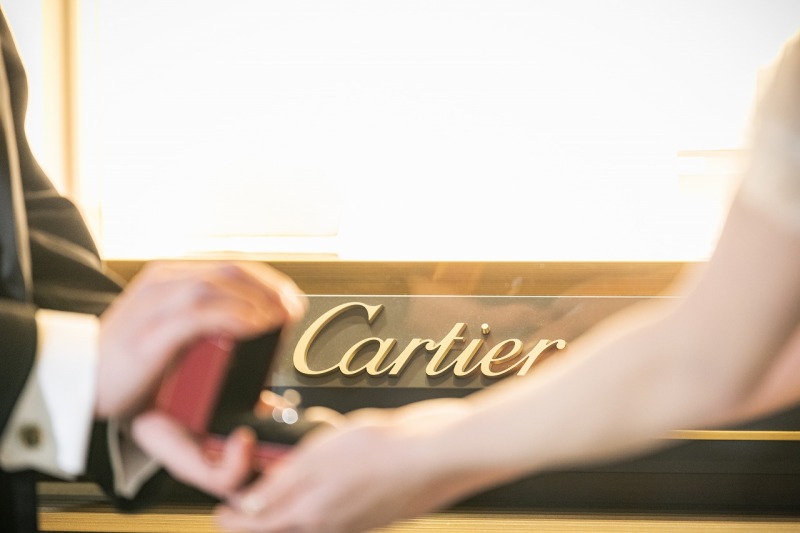 カルティエと一緒にお手元ショット