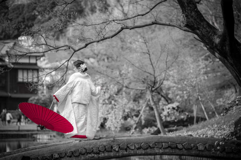 庭園の和装、東京駅周辺の洋装で思い出に残る前撮りを！