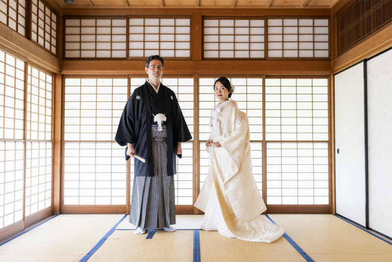 茶室でスタンダードな型物写真