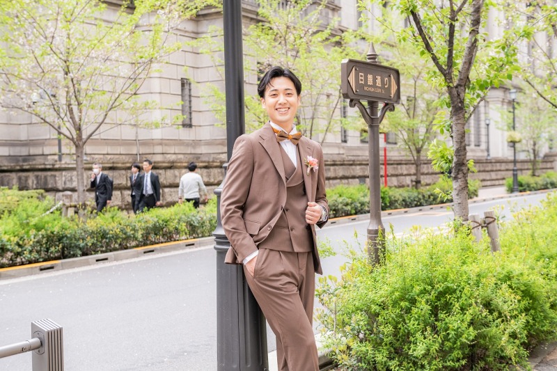 ご新郎様のソロショット