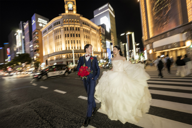 銀座で横断歩道ショット