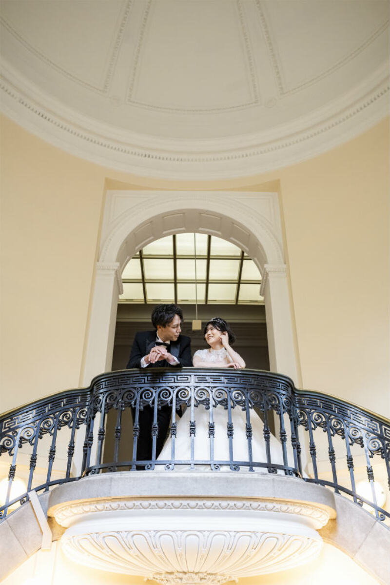 おふたりのお城のようなショット