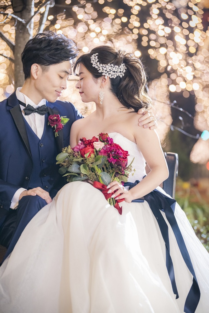 イルミネーションに照らされて♡