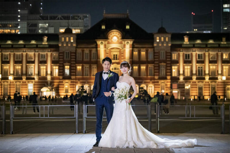 カメラのまえで