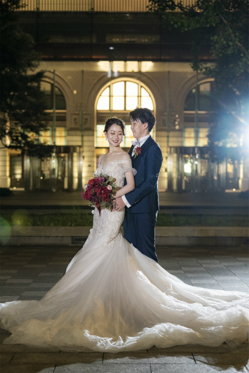 マーメイドドレス ウエディング 結婚式 前撮り ロケーションフォト マーメイドドレスでフォトウエディング♡ロケーション前撮り撮影