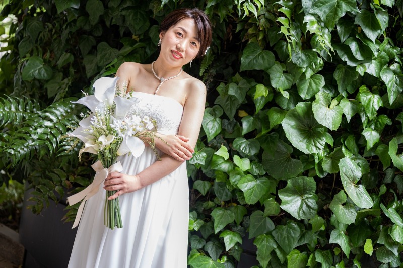 緑をバックに☆