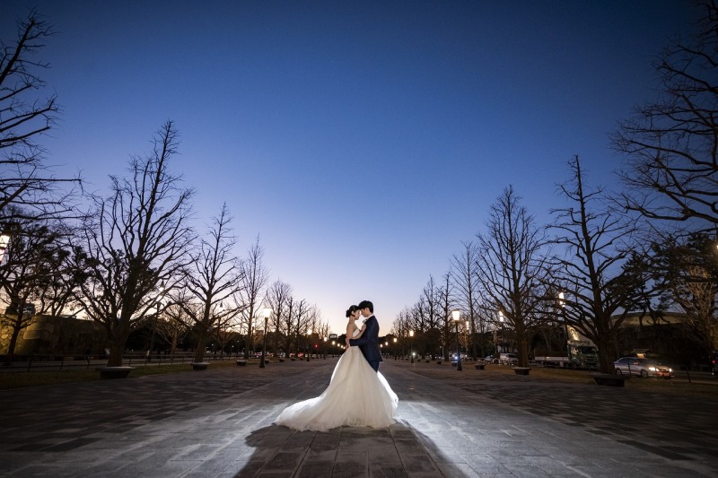 グラデーションのお空を背景に…♡