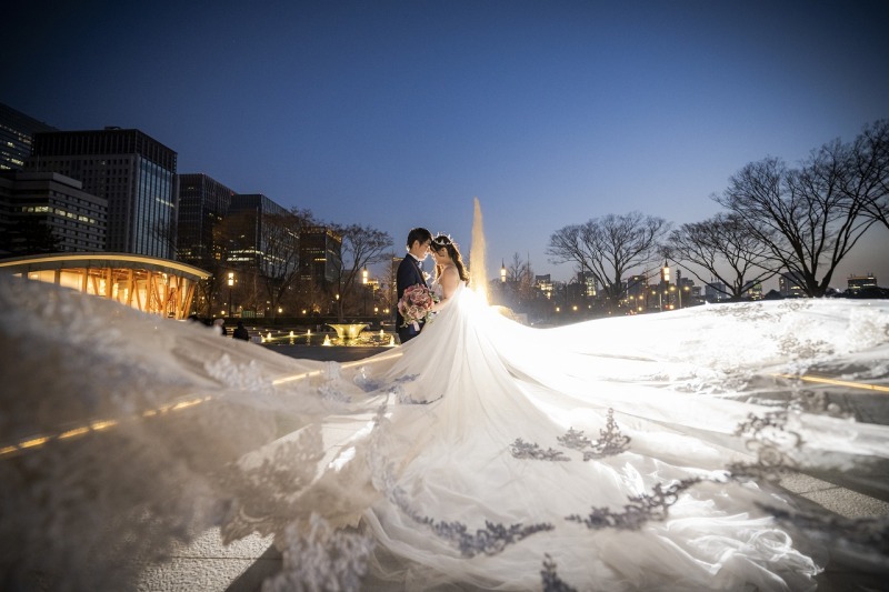 ベールを使ったショット♪