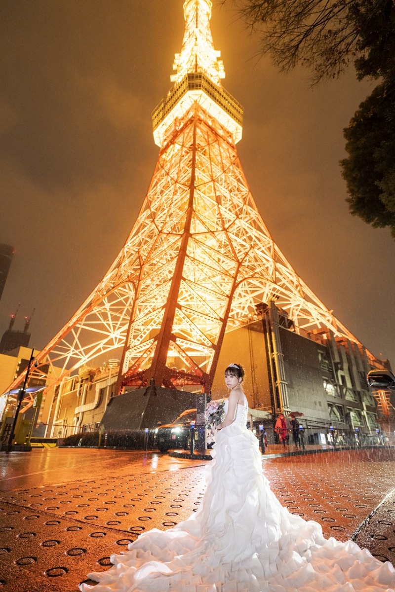 ドレスが溶け出すように♡