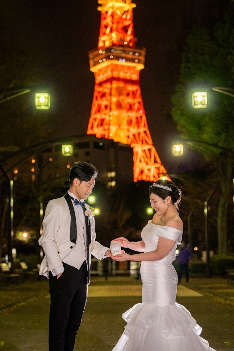 笑顔に包まれた東京タワーの夜