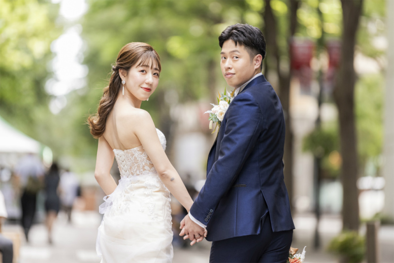 振り返りショット