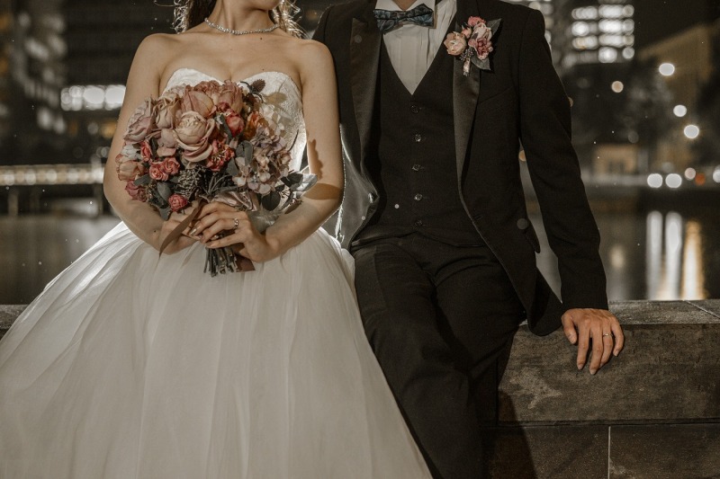 お二人のお手元まで美しく