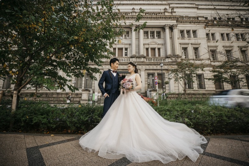 12:30~ 日本銀行の前でクラシカルな一枚