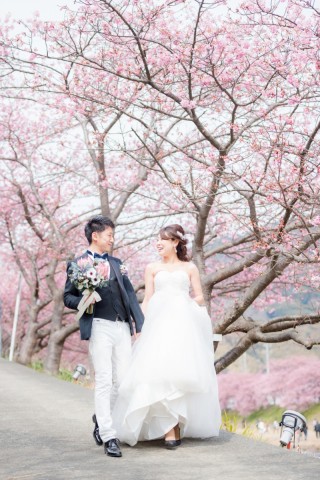 河津桜　洋装前撮り