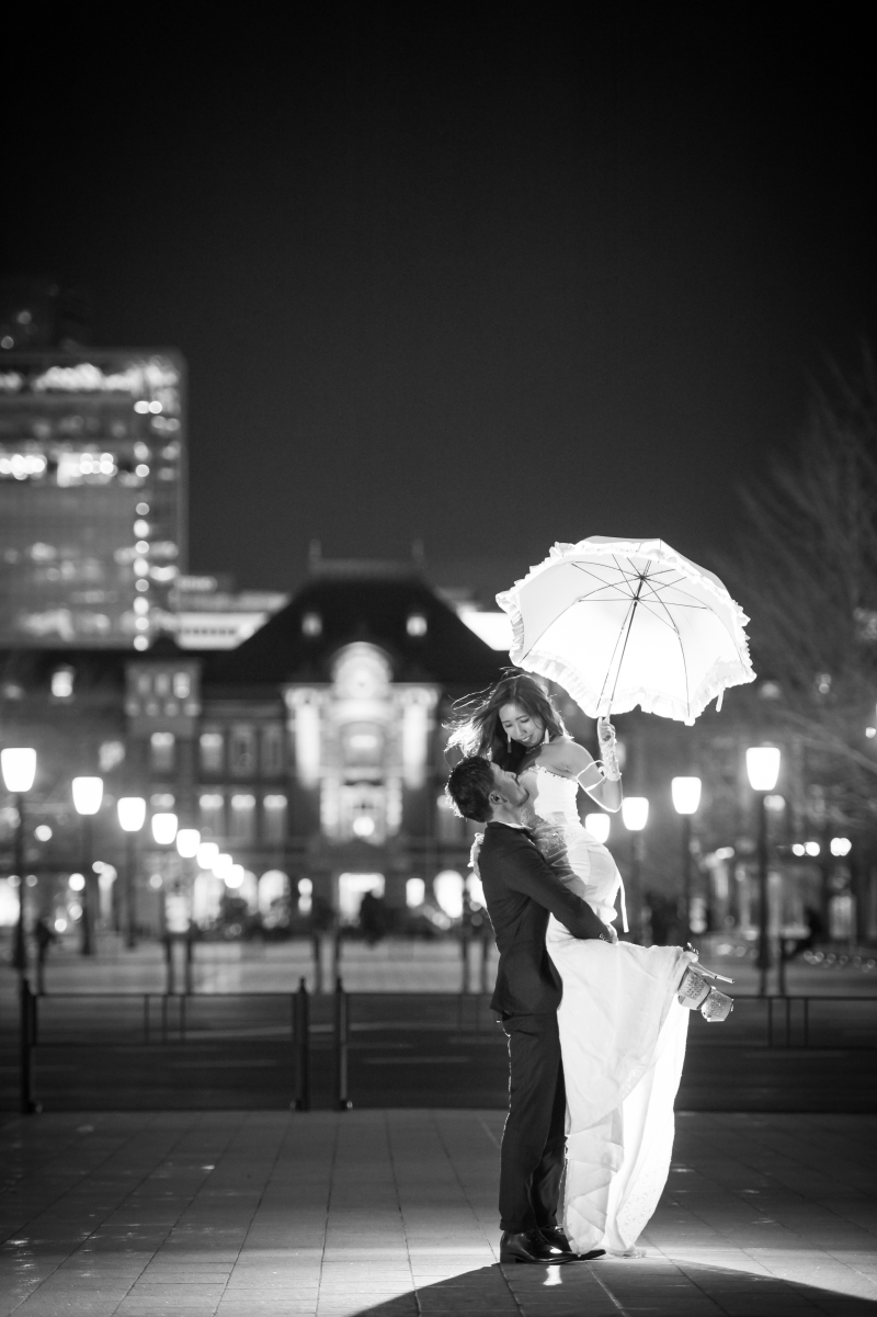 人気の傘ショット