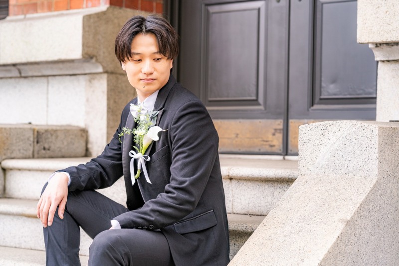 ご新郎様のソロショット