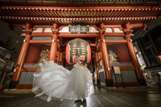 東京駅から浅草まで贅沢フォトウェディング