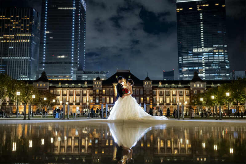東京駅でリフレクションショット♪