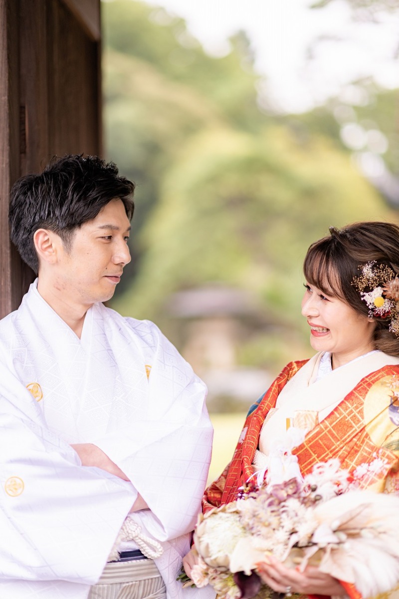 見つめ合いショット