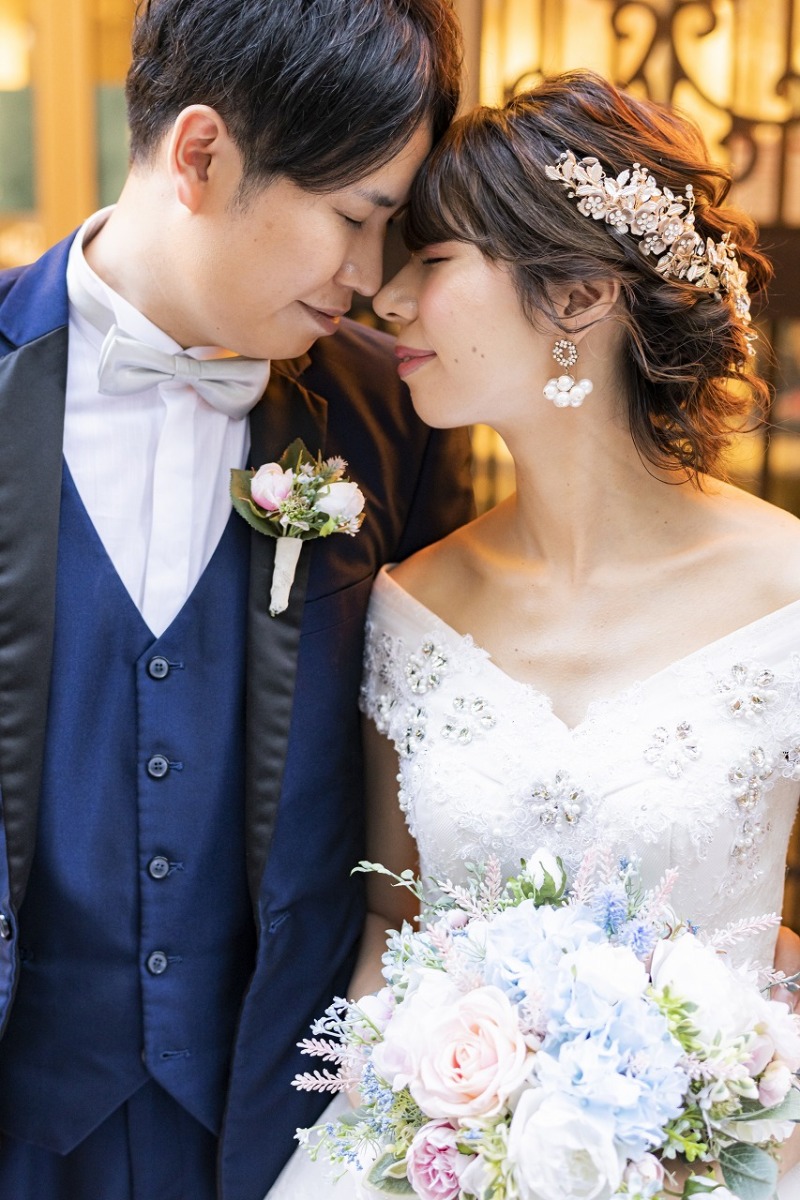 お二人の世界でお鼻こつん♡